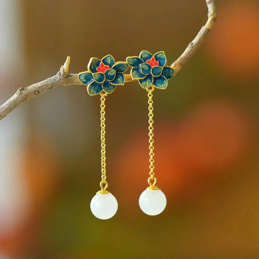 Hetian Jade Earrings