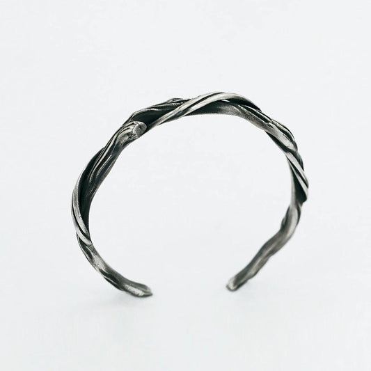 Driftwood Pure Silver Bracelet - LOVELY ROBIN