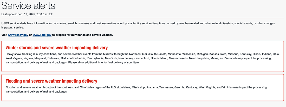 Update on Shipping Delays in Certain U.S. Regions
