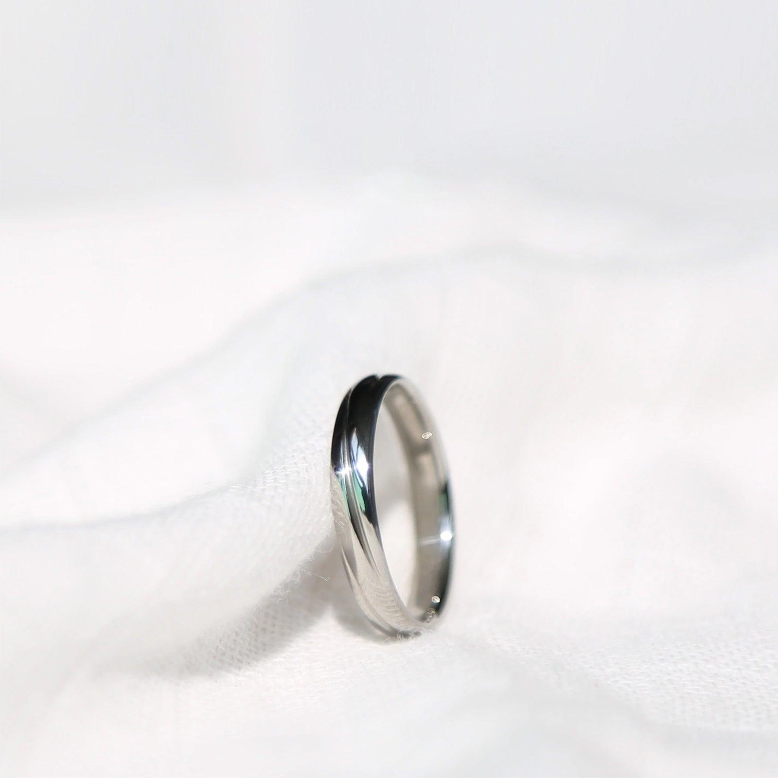 No.41 Minimalist Cool-Style Pure Niobium Ring - LOVELY ROBIN