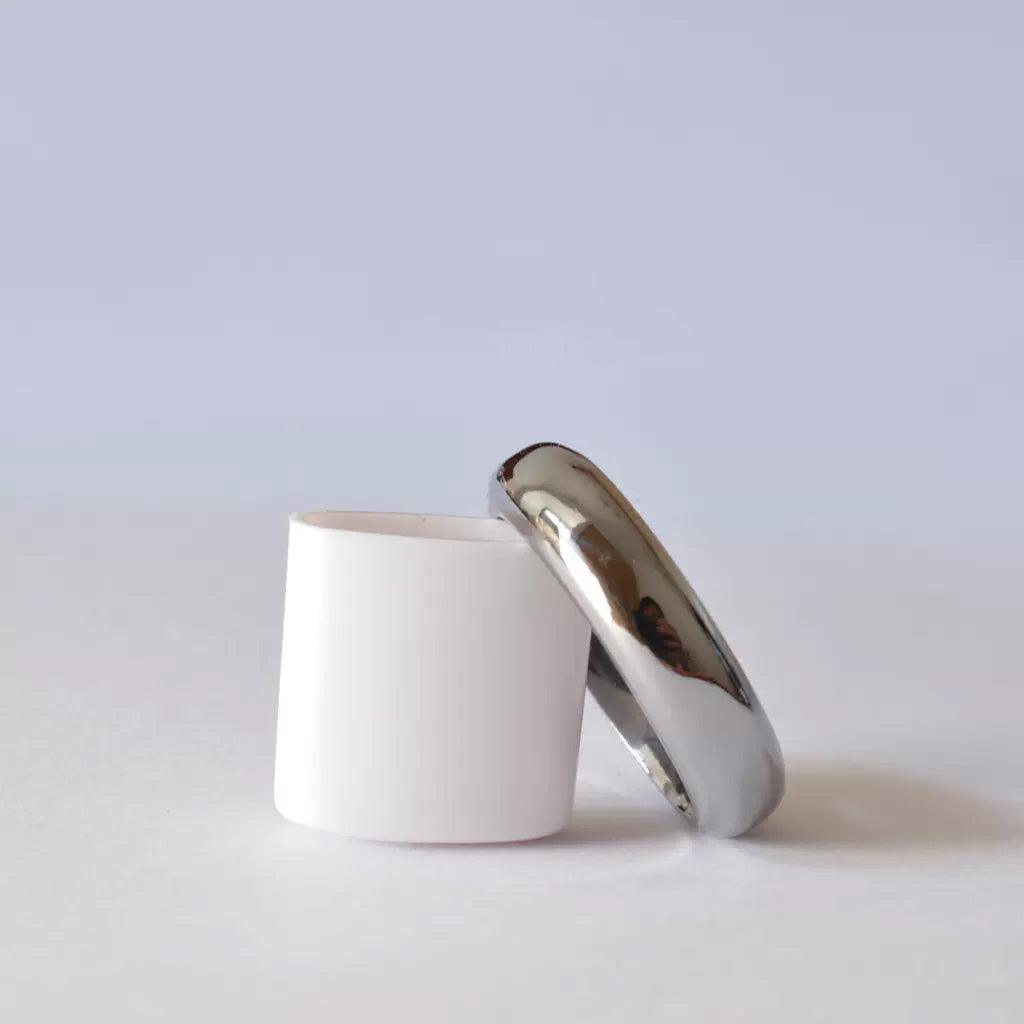 No.73 Plus Heavy and Delicate Curved Pure Tantalum Ring - LOVELY ROBIN