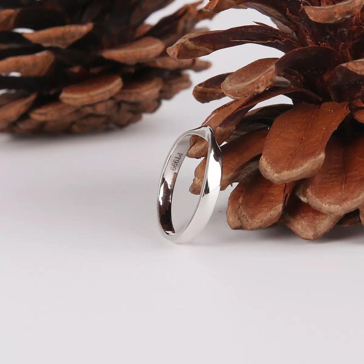 Pt999 Pure Platinum Möbius Ring - LOVELY ROBIN