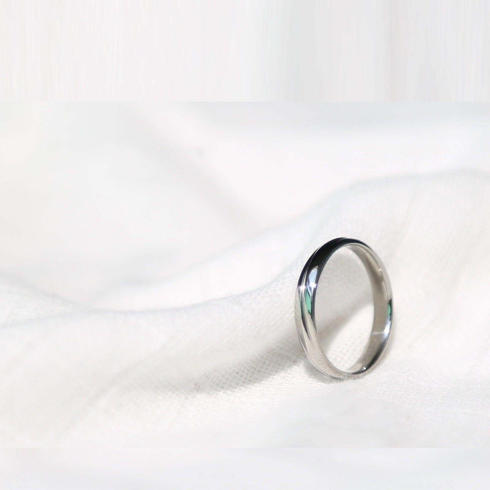 No.41 Minimalist Cool-Style Pure Niobium Ring - LOVELY ROBIN