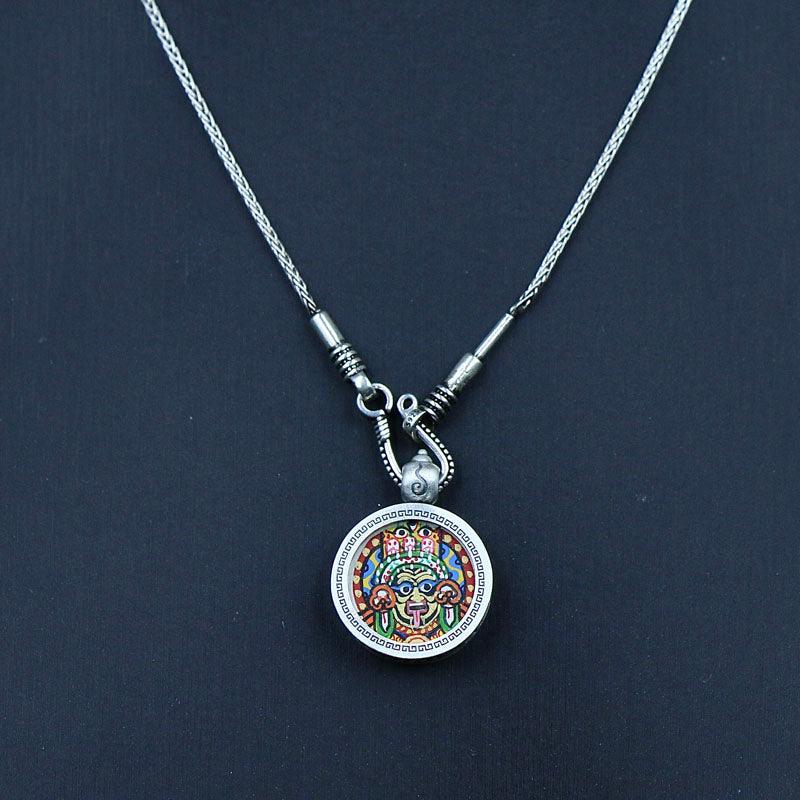 Tibetan Spirit-Thangka Guardian Necklace - LOVELY ROBIN