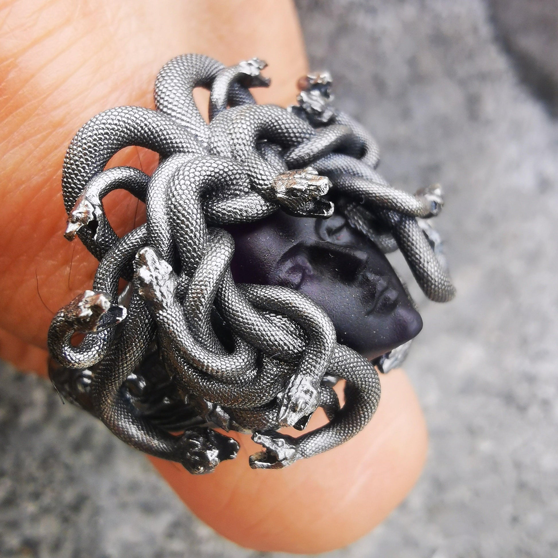 Medusa Crystal Empowerment Ring - LOVELY ROBIN