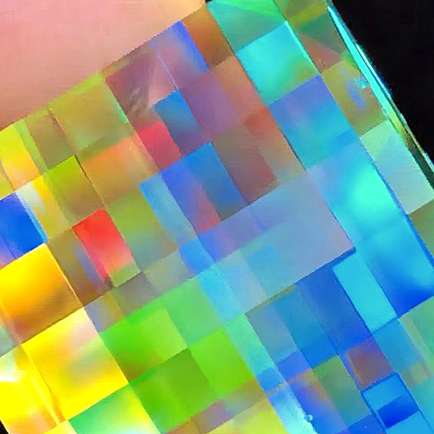 Cyber Mosaic Pixel Gemstone - LOVELY ROBIN