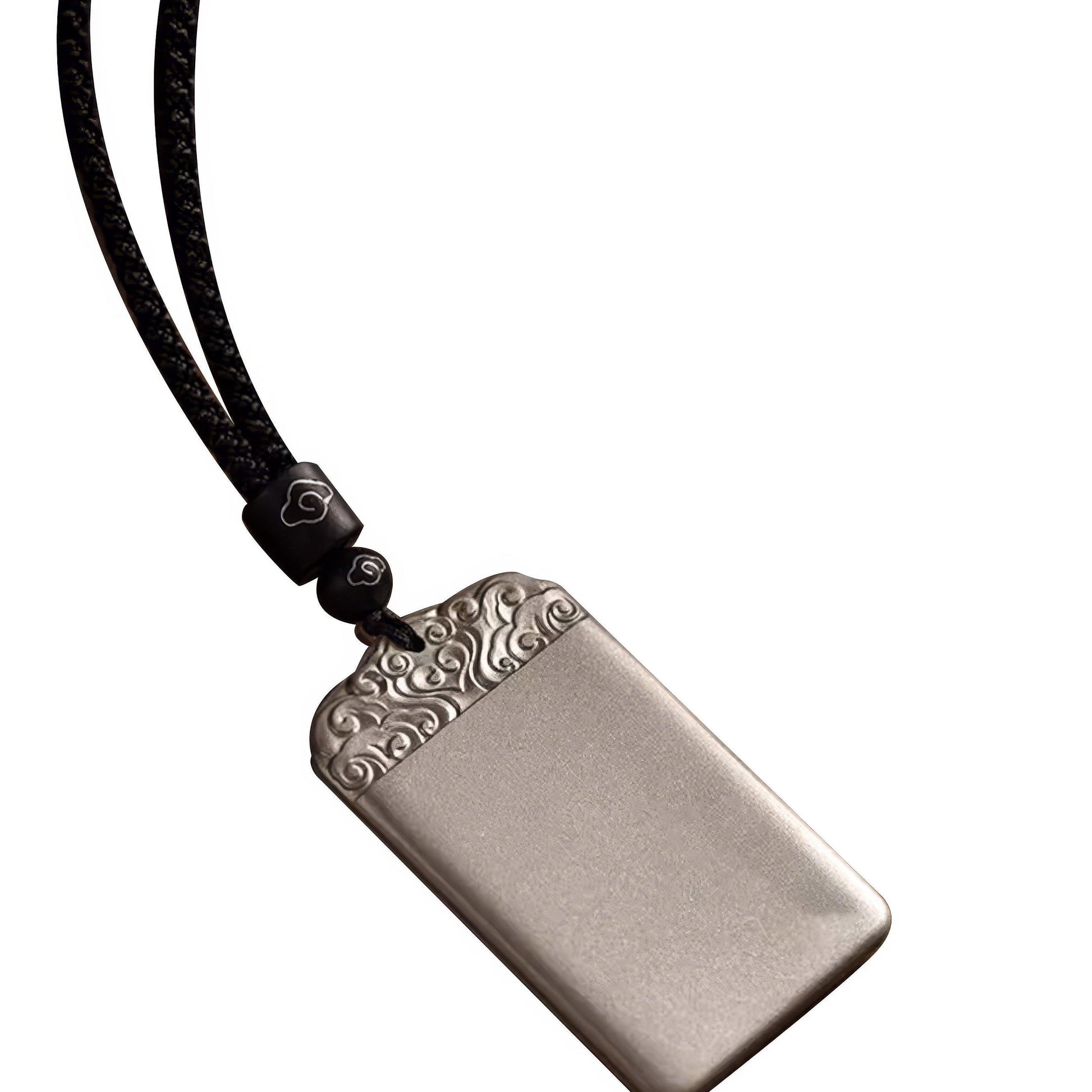 Pure Silver Auspicious Cloud Amulet Pendant - LOVELY ROBIN