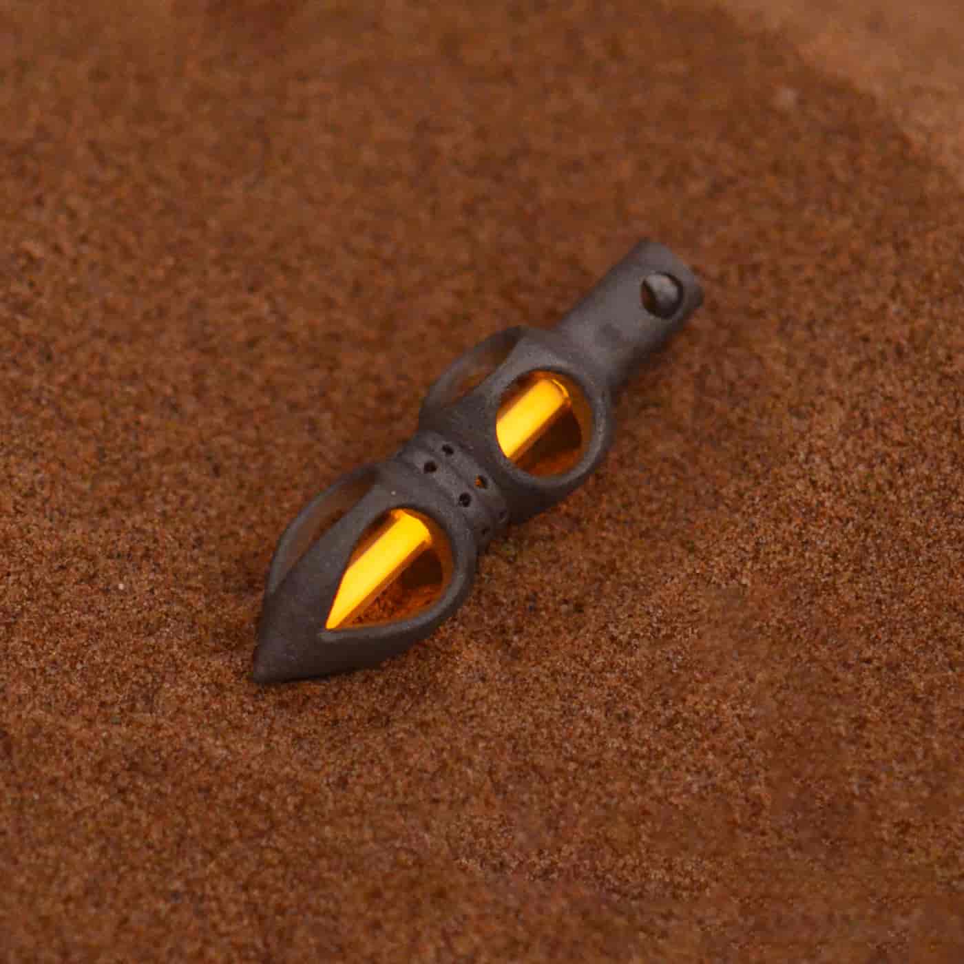 Cyber Vajra Tritium Titanium Pendant