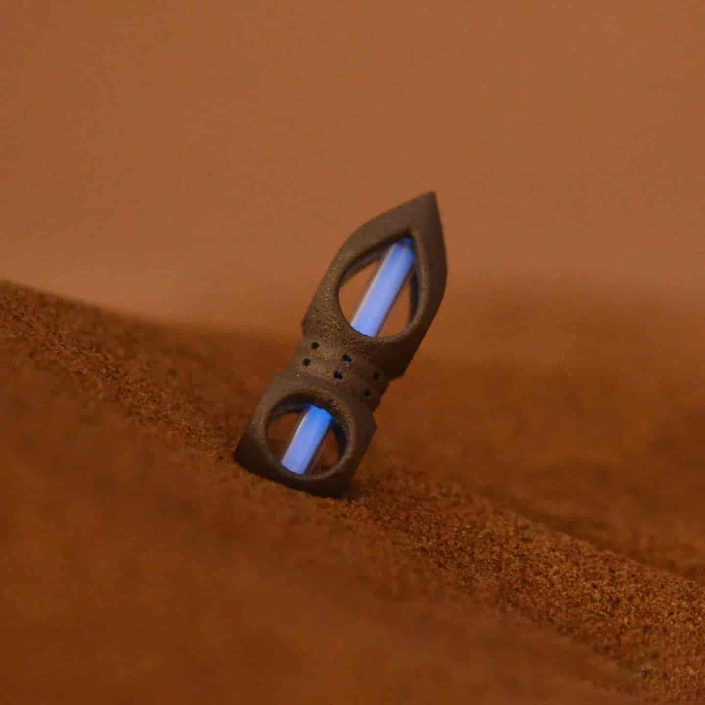 Cyber Vajra Tritium Titanium Pendant