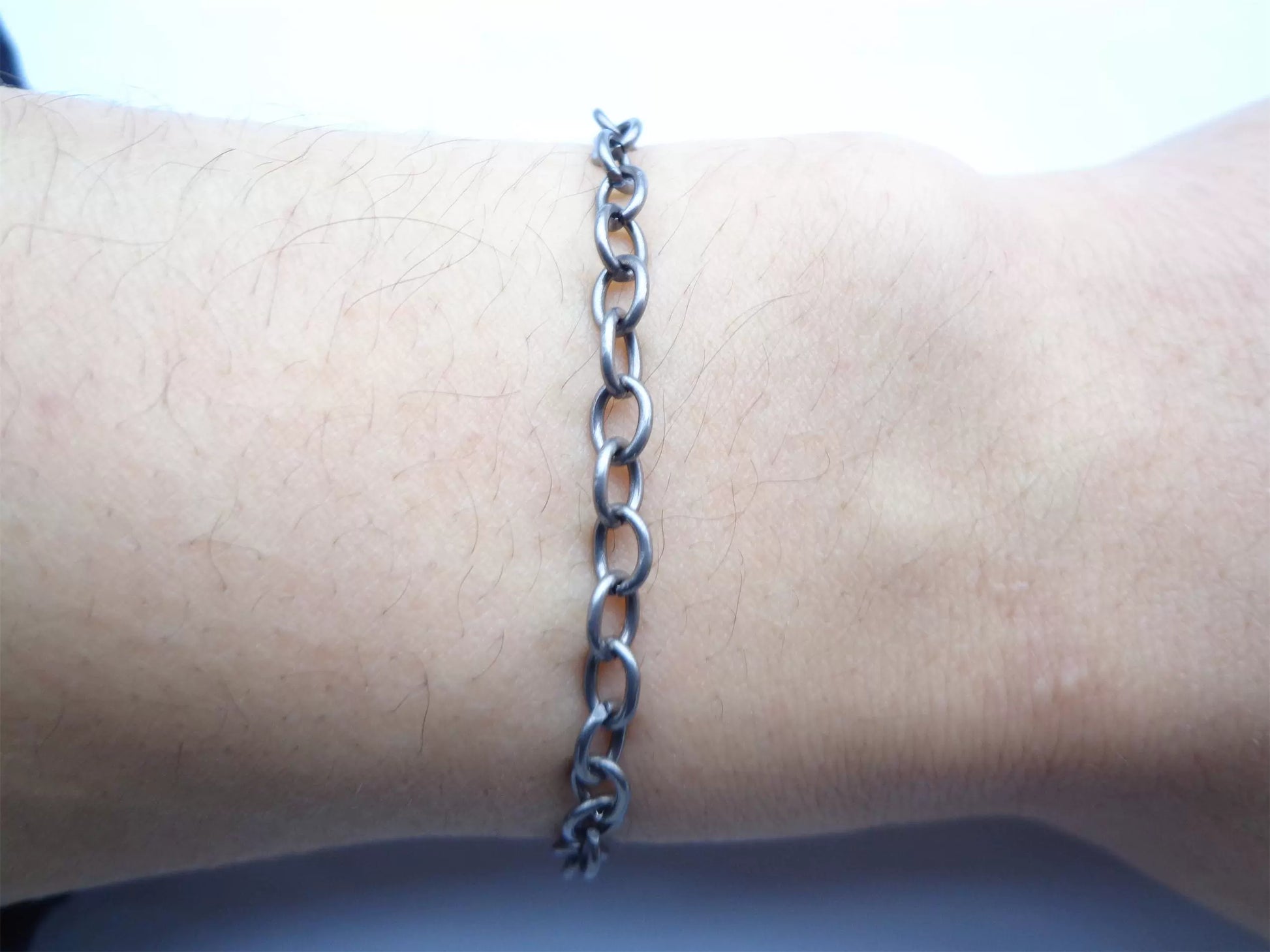 Handcrafted Minimalist Niobium Bracelet