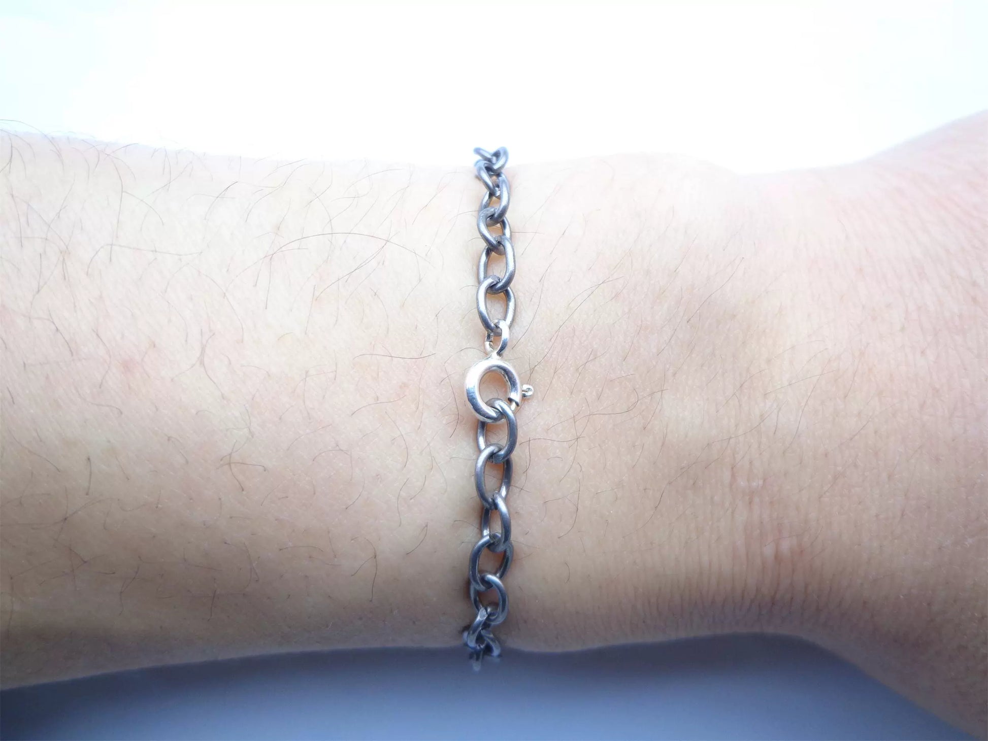 Handcrafted Minimalist Niobium Bracelet
