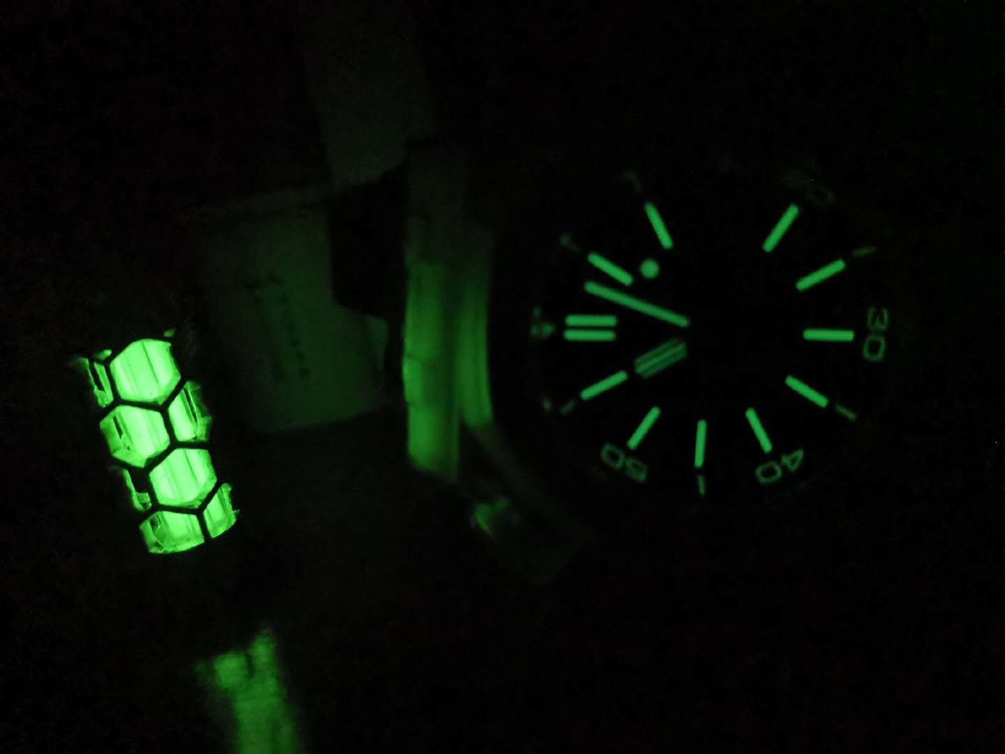 Hexcore Tritium Sterling Silver Pendant