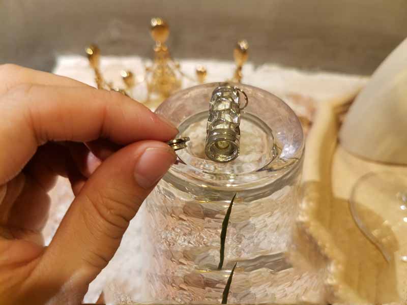 Hexcore Tritium Sterling Silver Pendant