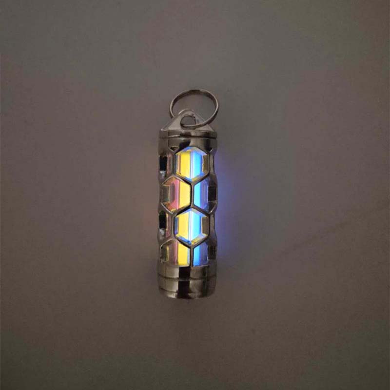 Hexcore Tritium Sterling Silver Pendant