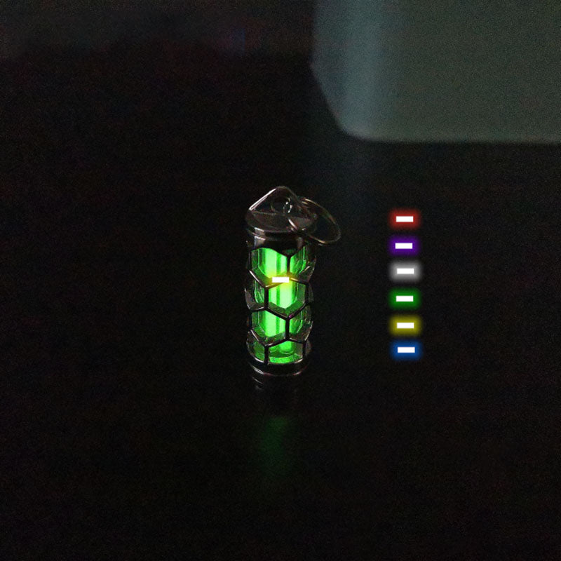 Hexcore Tritium Sterling Silver Pendant