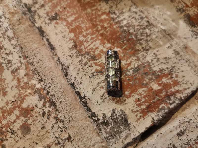 Hexcore Tritium Sterling Silver Pendant