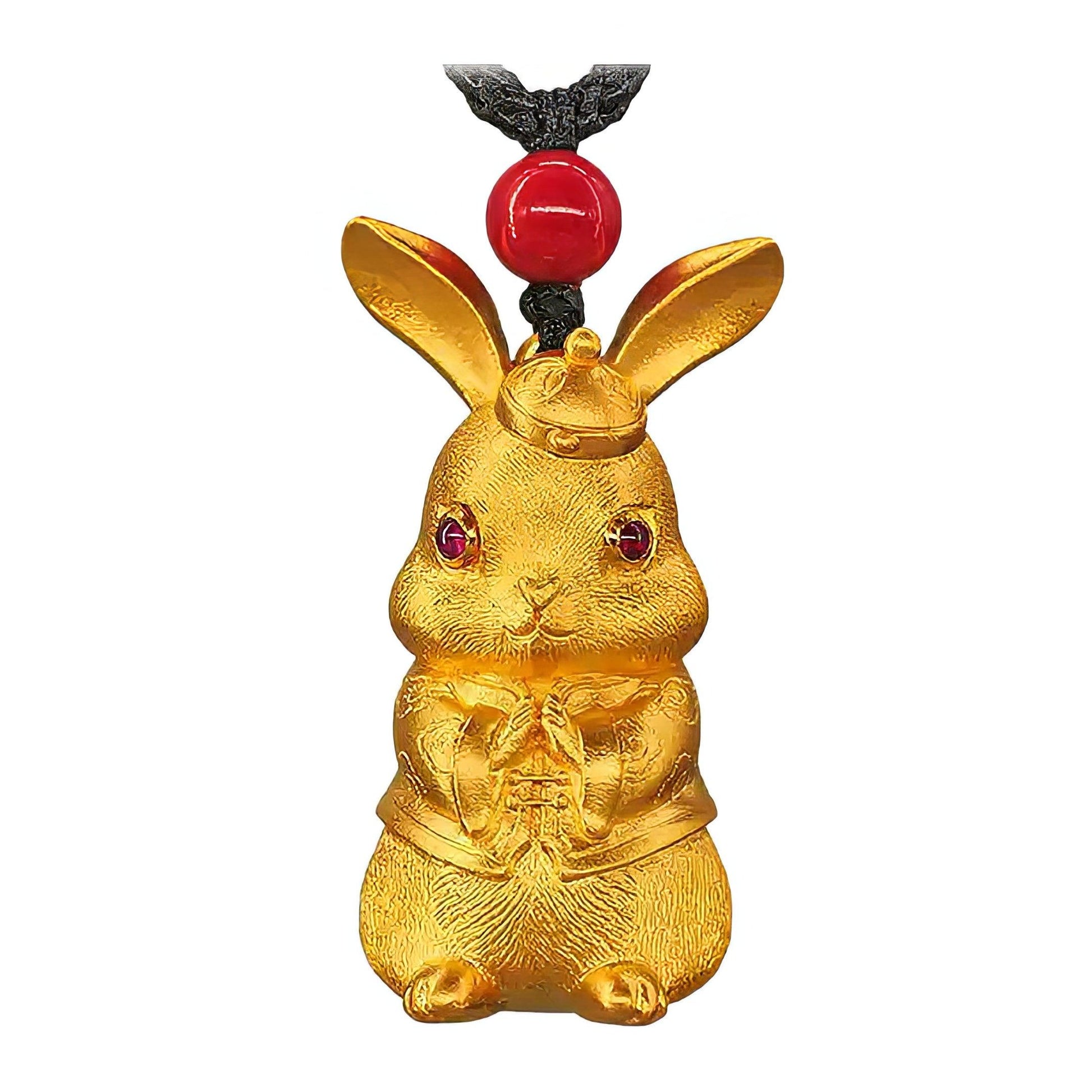 Traditional Handmade Gold Rabbit Pendant - LOVELY ROBIN