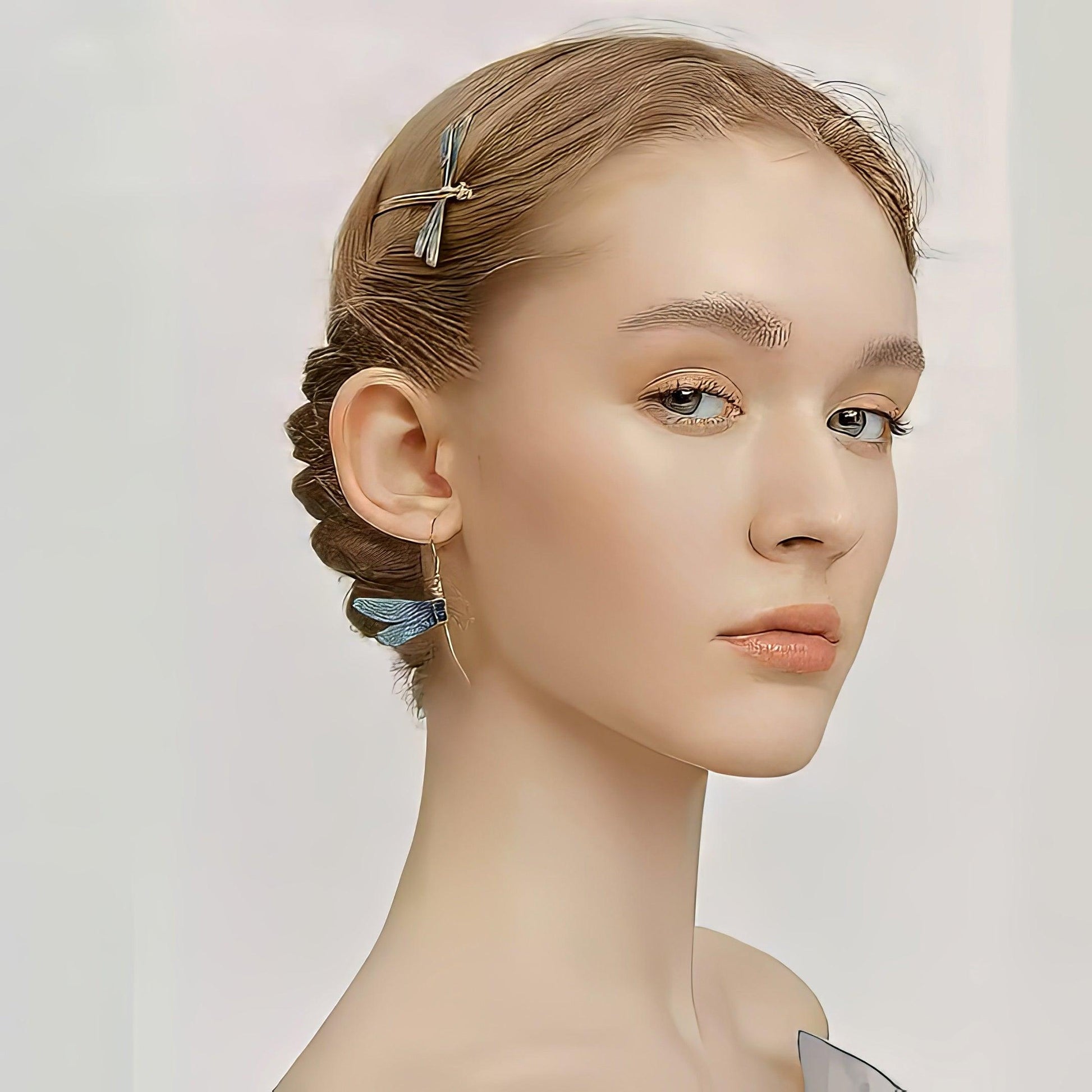 Gradient Blue Dragonfly Hair Clip - LOVELY ROBIN