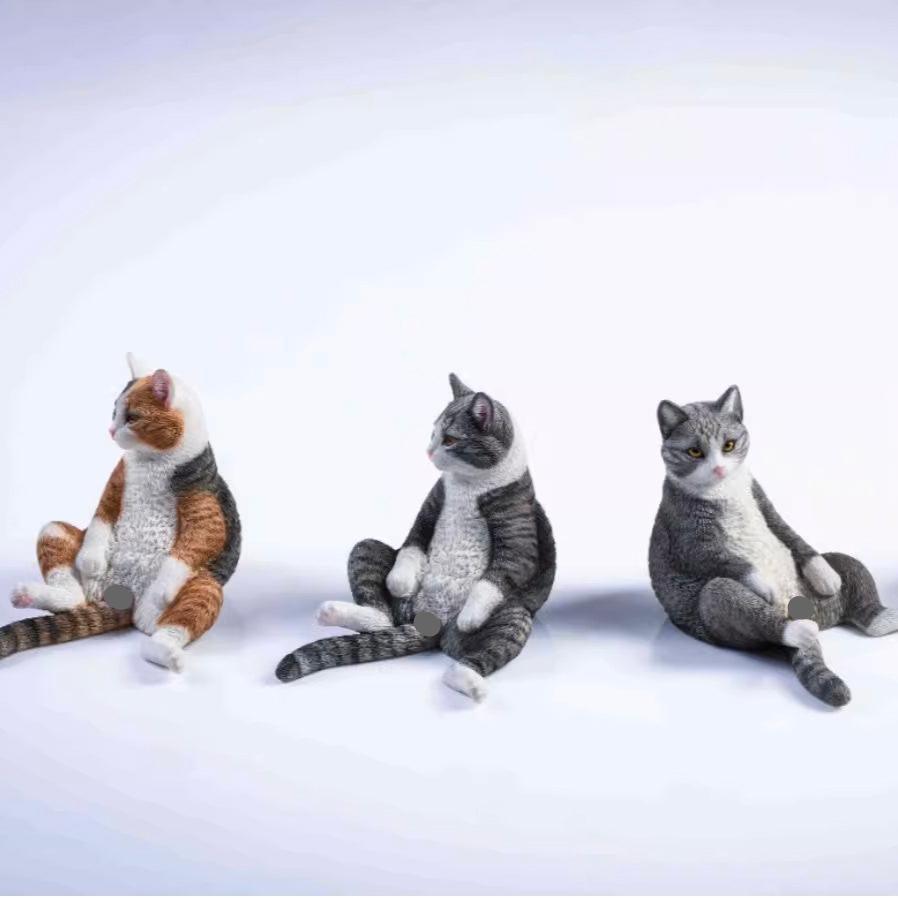 Relaxed Cat Figurine Ornament - LOVELY ROBIN