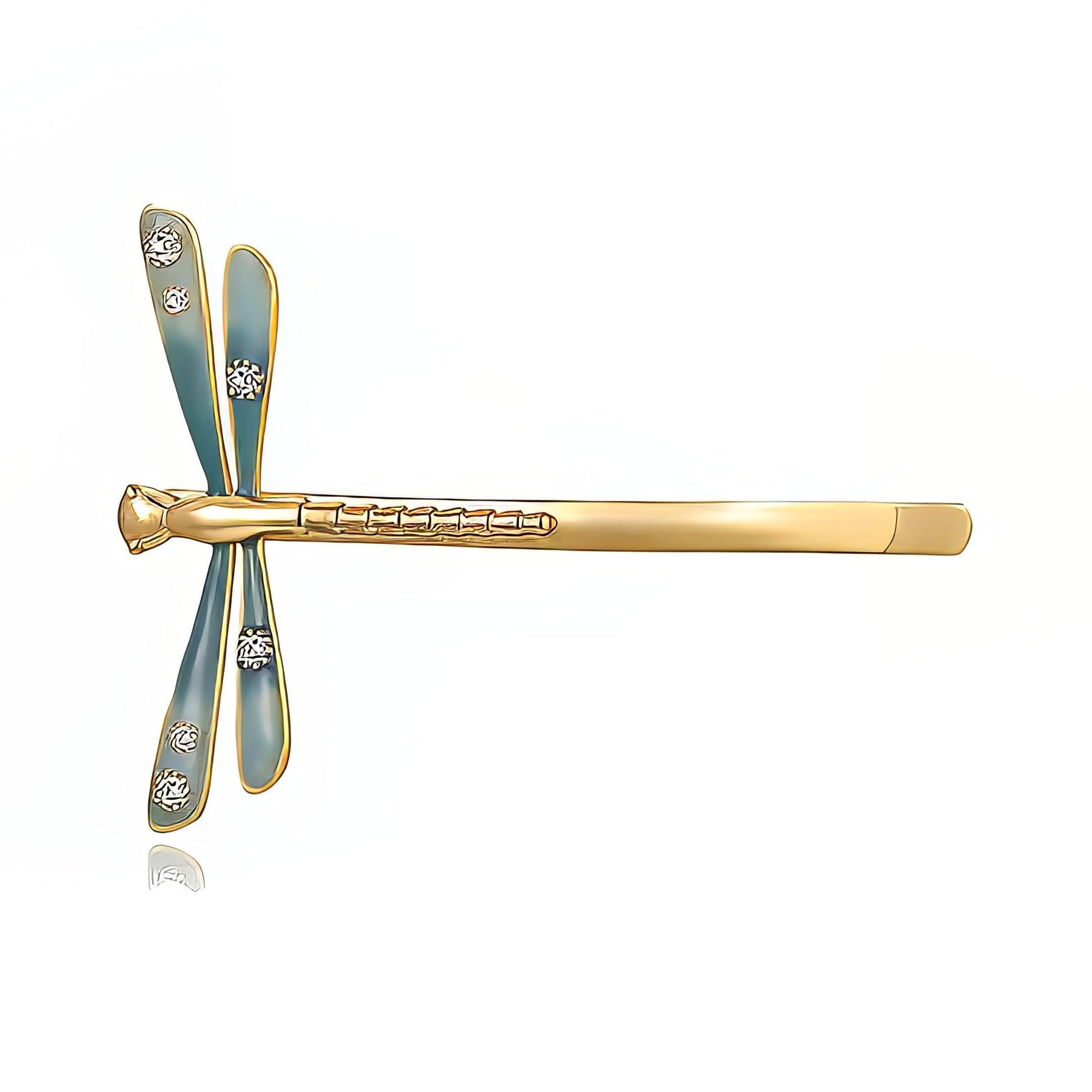 Gradient Blue Dragonfly Hair Clip - LOVELY ROBIN