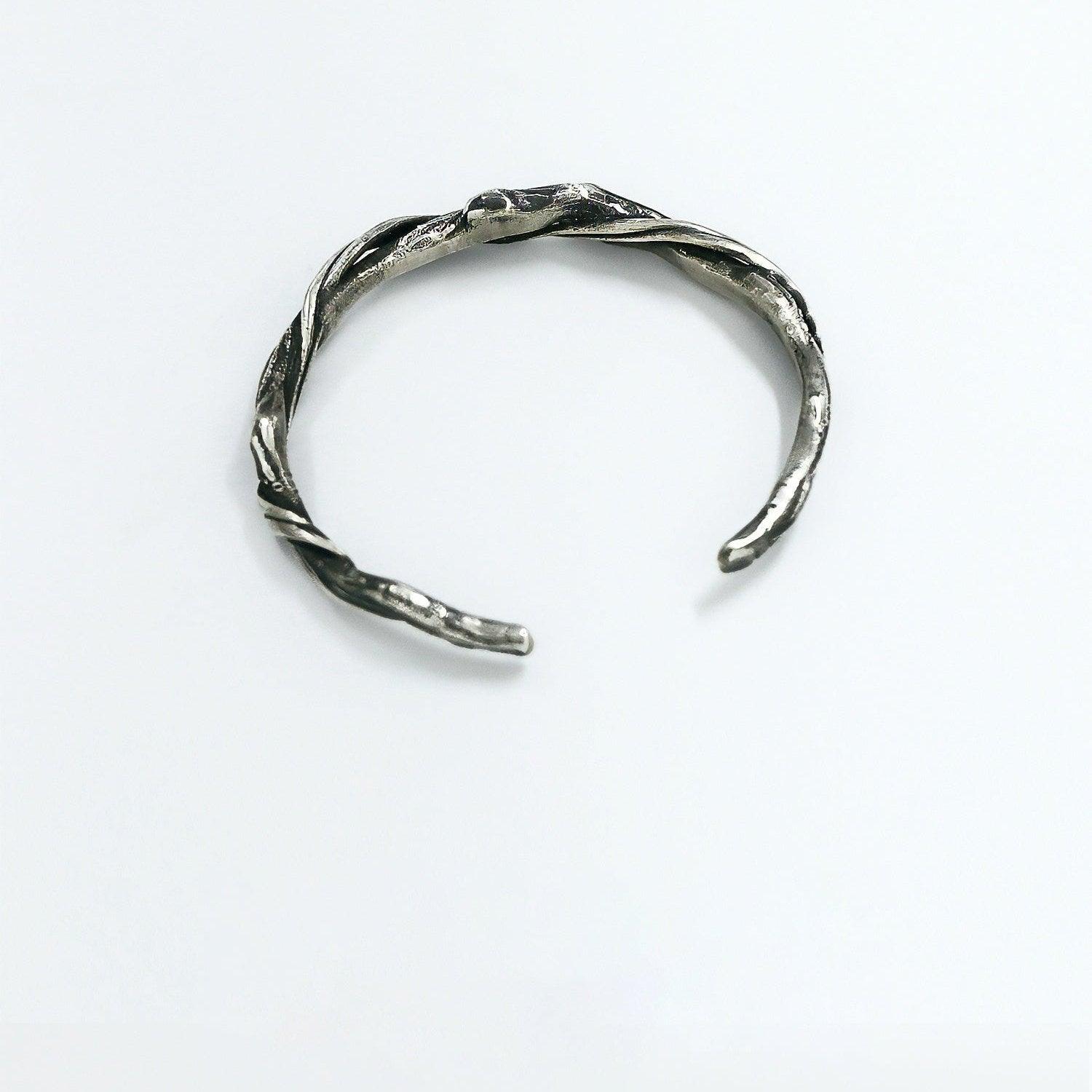 Driftwood Pure Silver Bracelet - LOVELY ROBIN