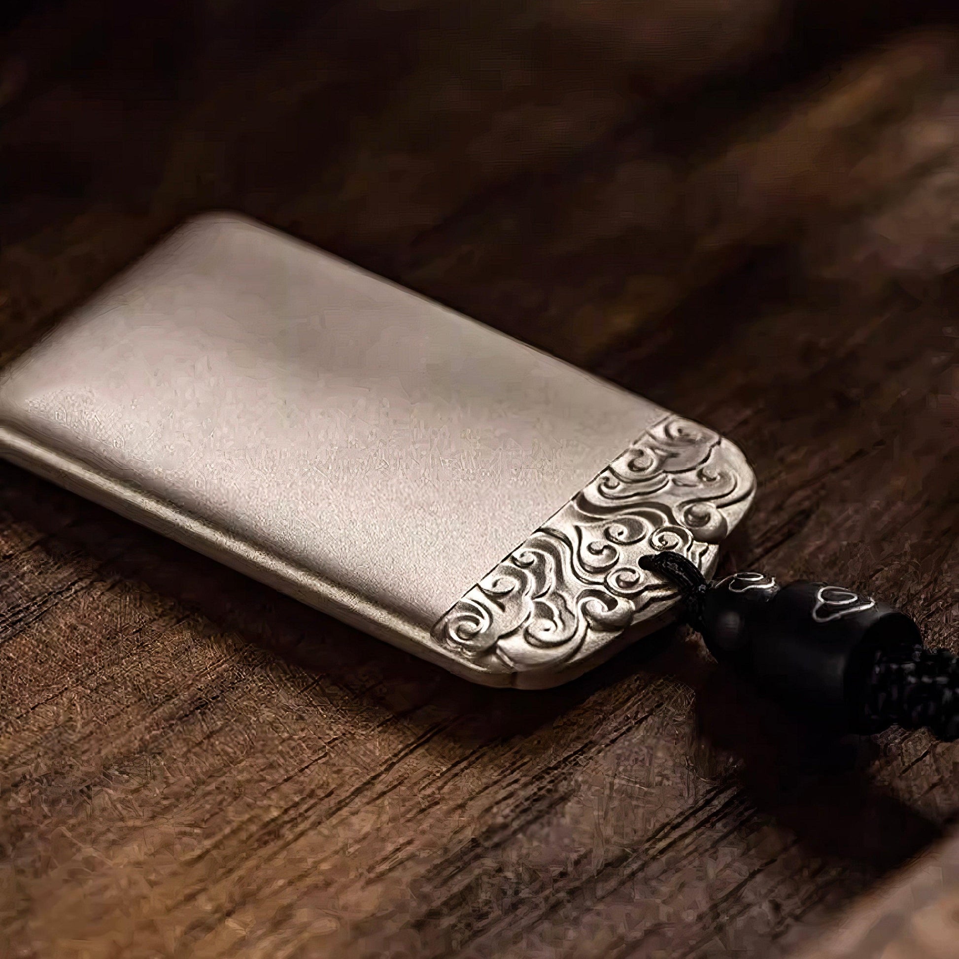 Pure Silver Auspicious Cloud Amulet Pendant - LOVELY ROBIN