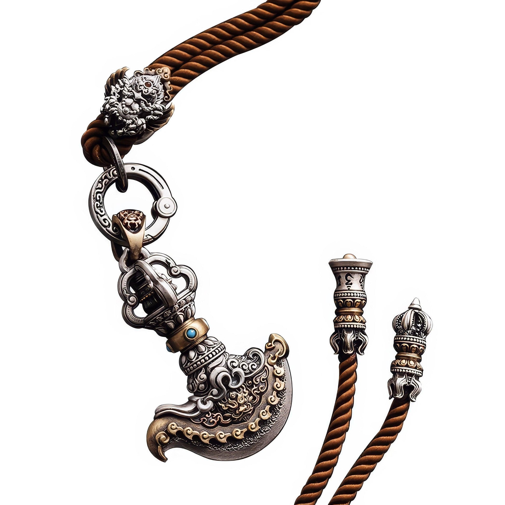 Tibetan Vajra Amulet Necklace - LOVELY ROBIN