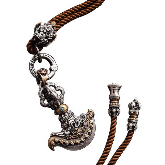 Tibetan Vajra Amulet Necklace - LOVELY ROBIN