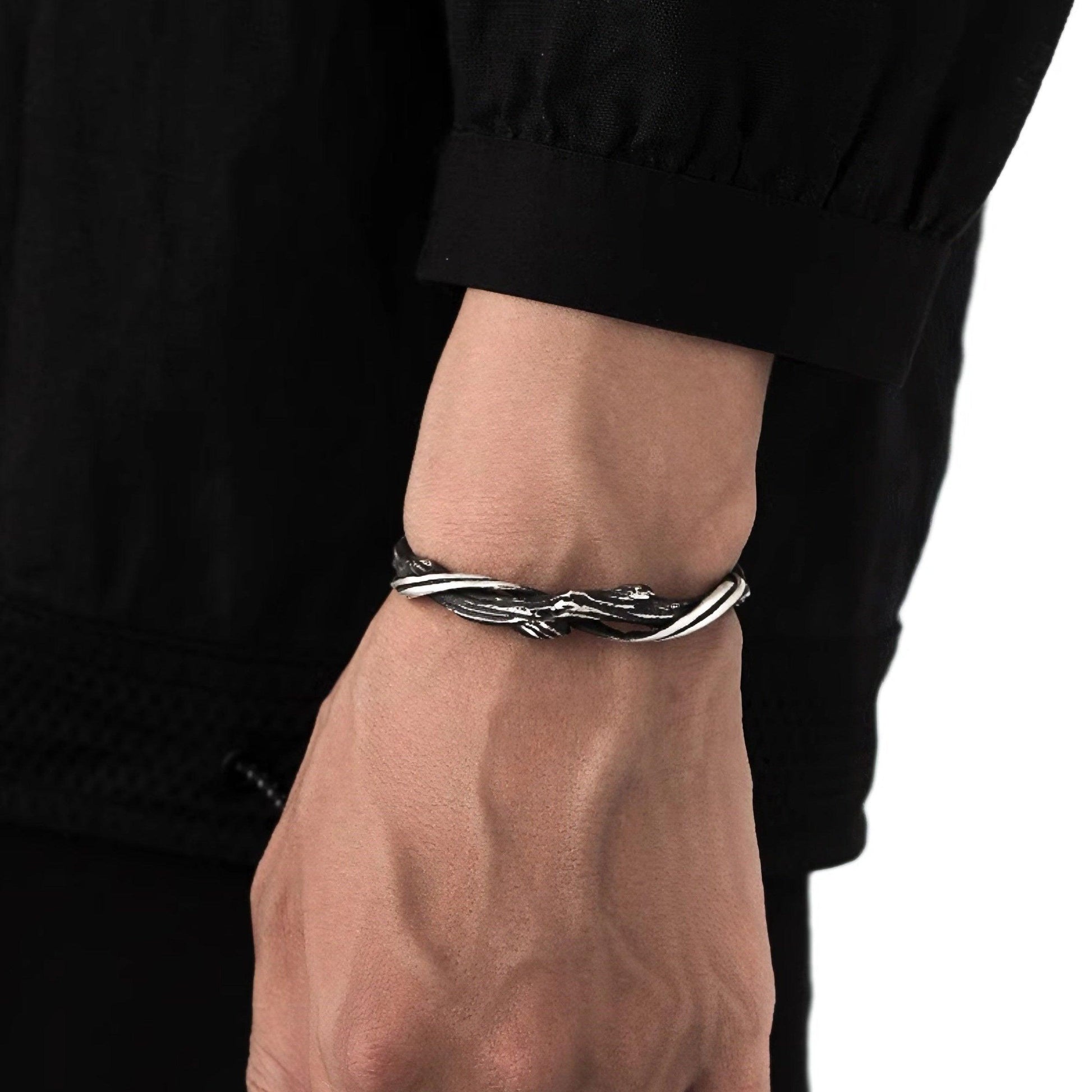 Driftwood Pure Silver Bracelet - LOVELY ROBIN