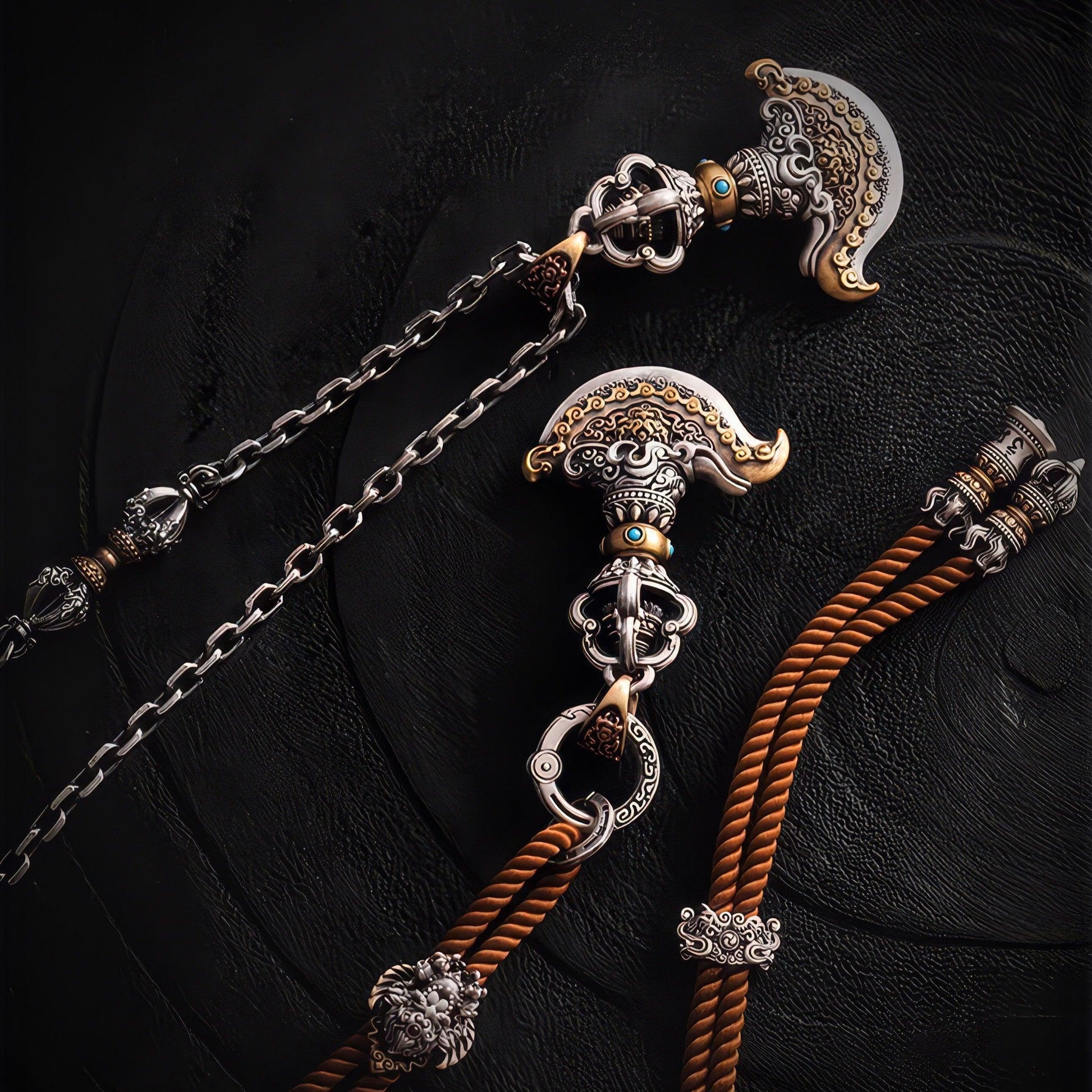 Tibetan Vajra Amulet Necklace - LOVELY ROBIN