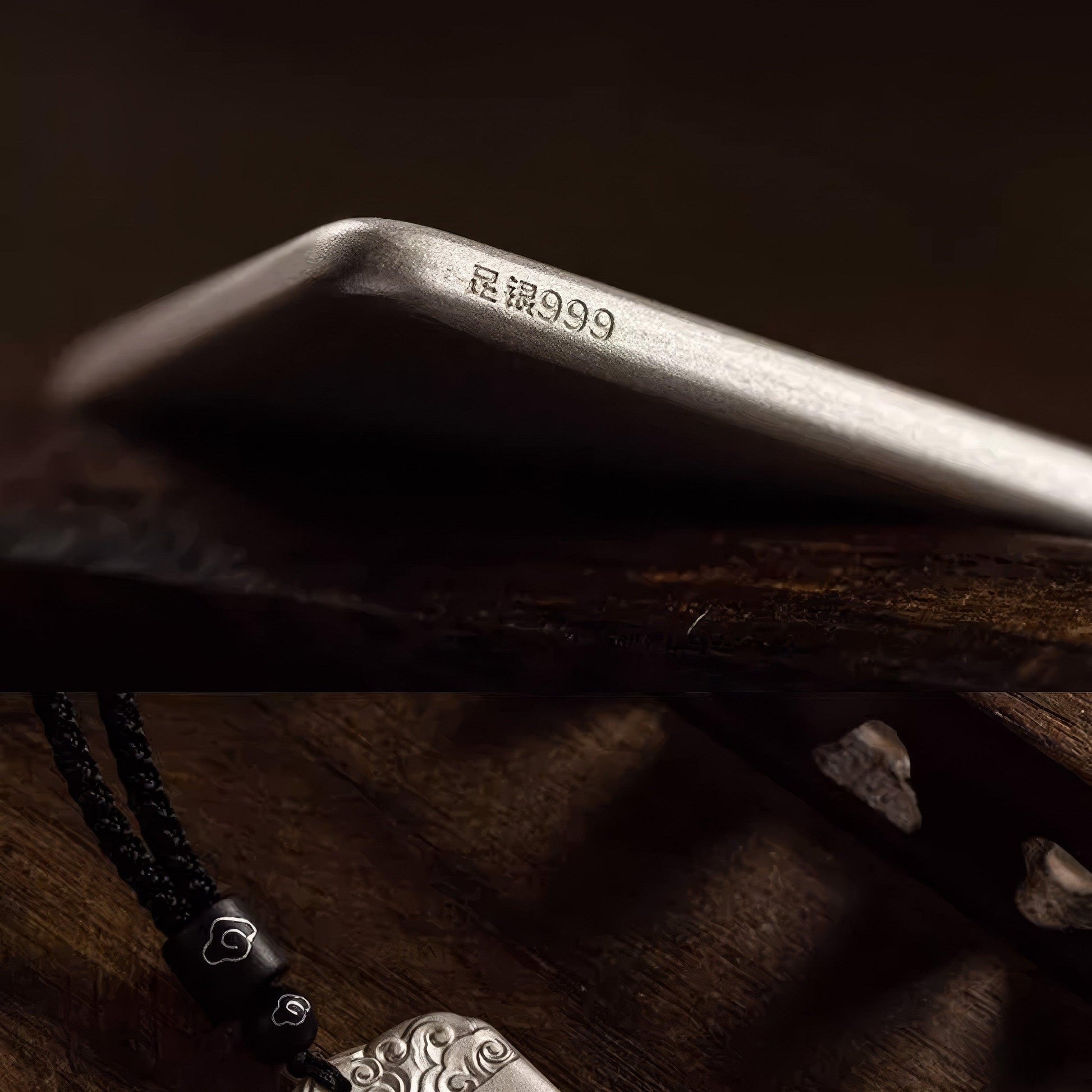 Pure Silver Auspicious Cloud Amulet Pendant - LOVELY ROBIN