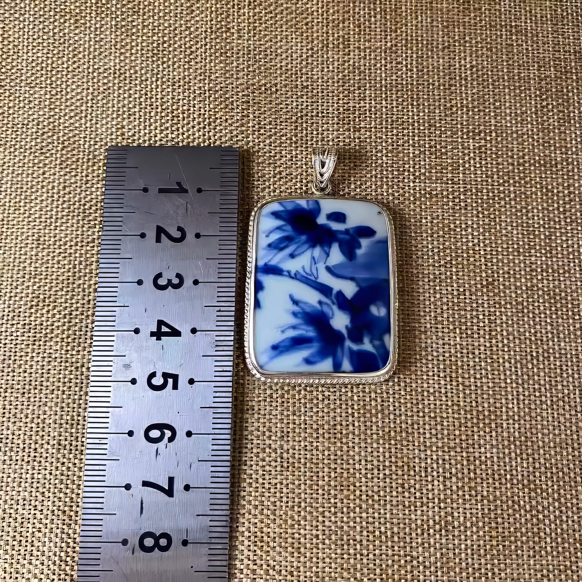 Blue and White Porcelain Pendant - LOVELY ROBIN