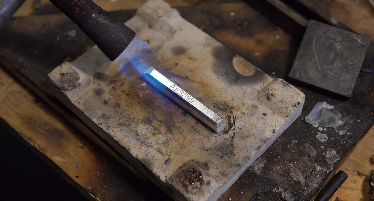 Original Handcrafted Capsule Pendant Necklace with Natural Opal and Solid Silver