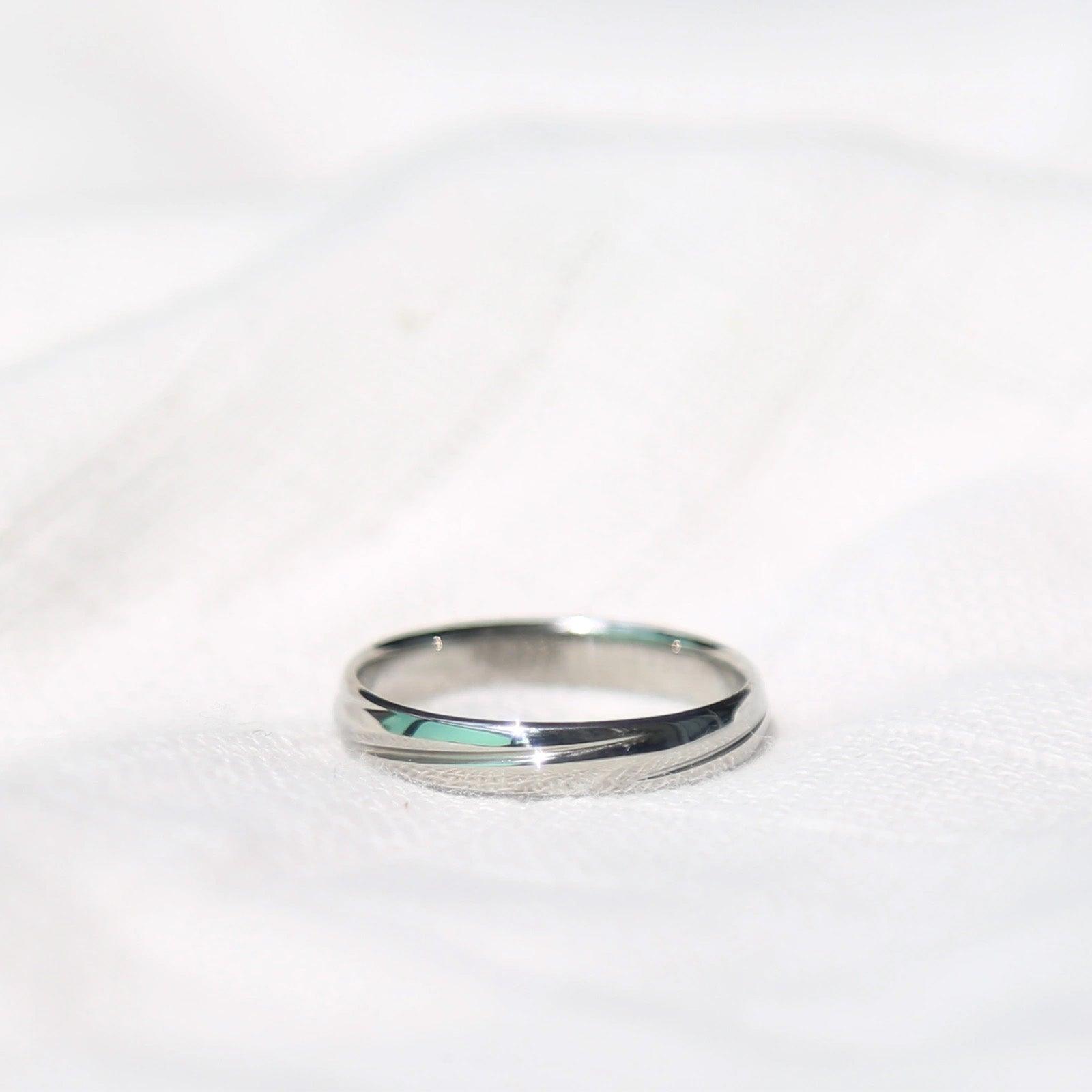 No.41 Minimalist Cool-Style Pure Niobium Ring - LOVELY ROBIN