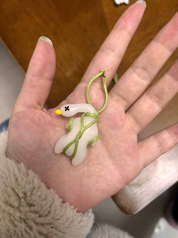 Sunlight Color-Changing Duck Pendant