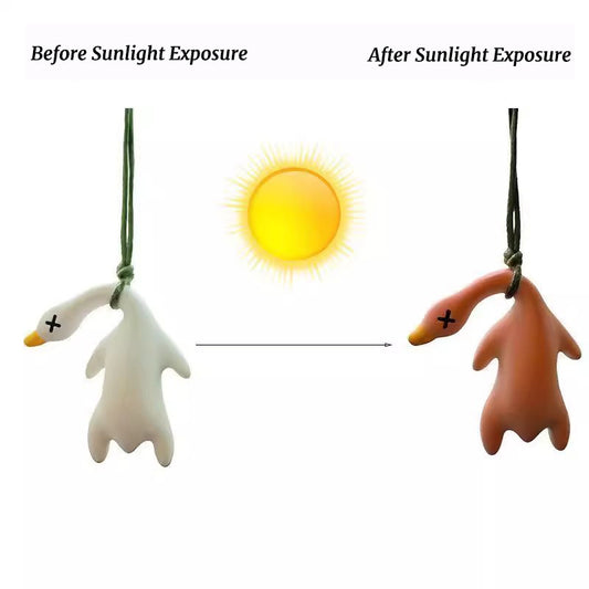 Sunlight Color-Changing Duck Pendant