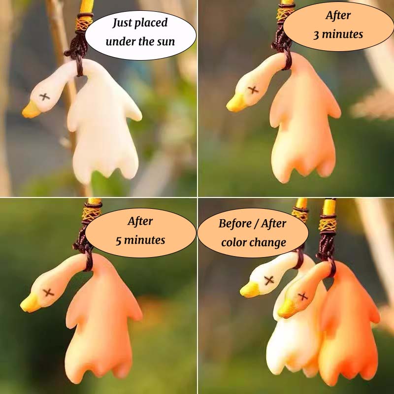 Sunlight Color-Changing Duck Pendant