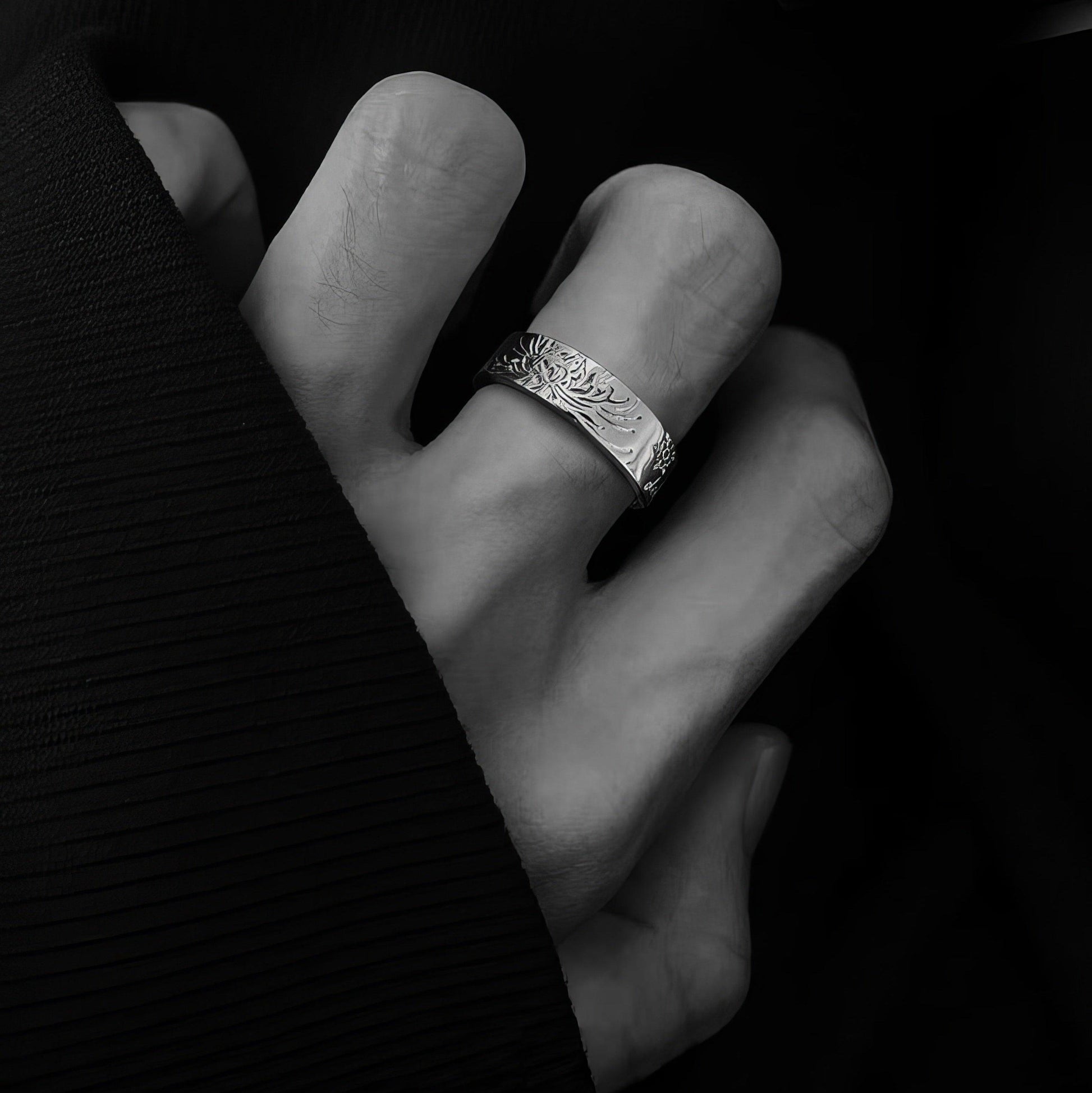 Tritium Self-Luminous Lotus Healing Ring - LOVELY ROBIN