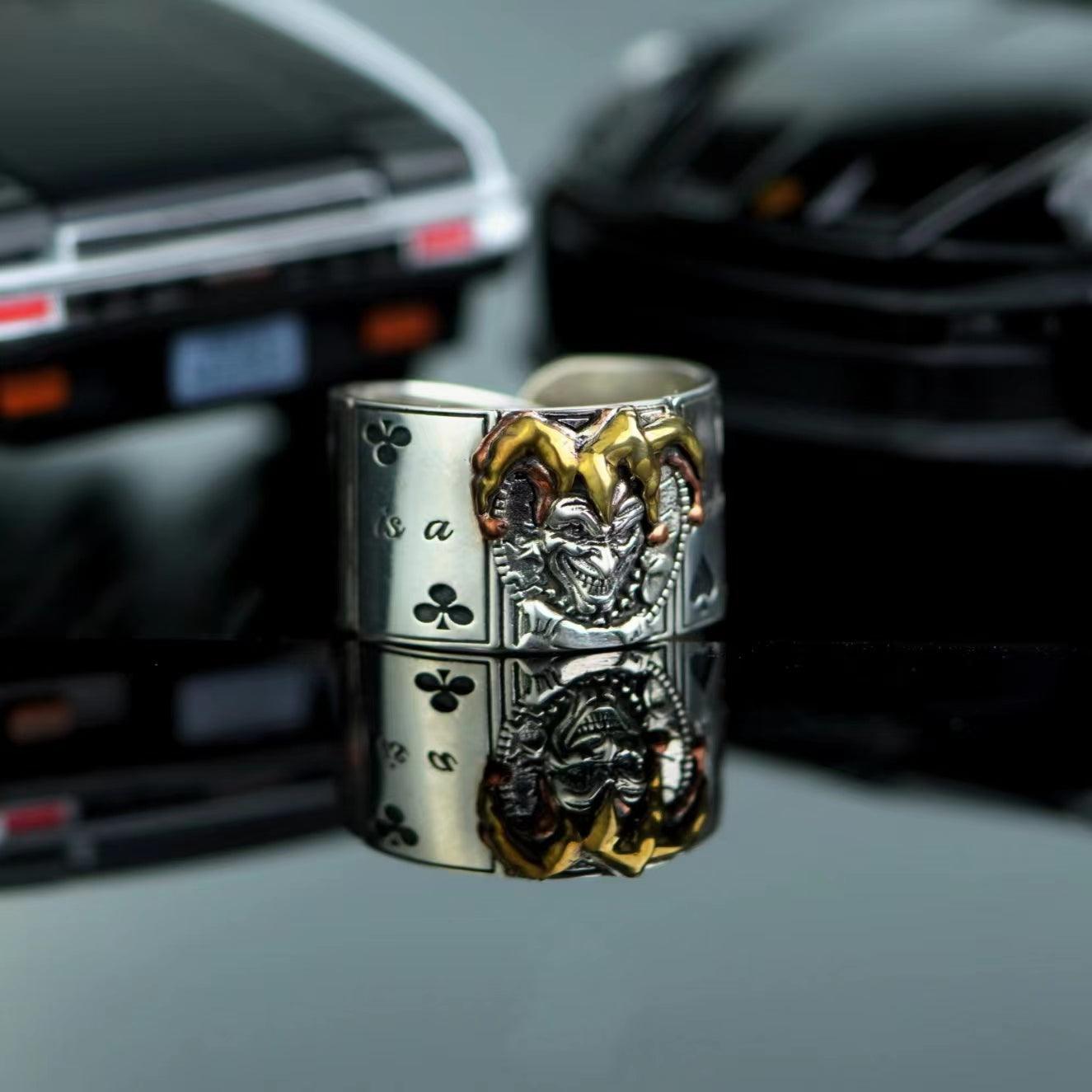 Joker Design Vintage Style Adjustable Ring - LOVELY ROBIN