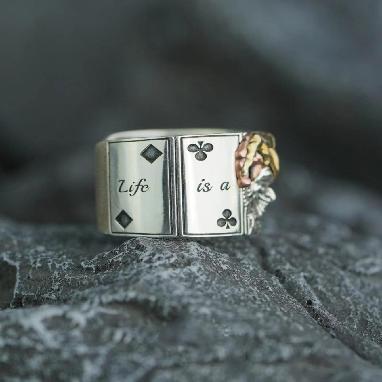 Joker Design Vintage Style Adjustable Ring - LOVELY ROBIN