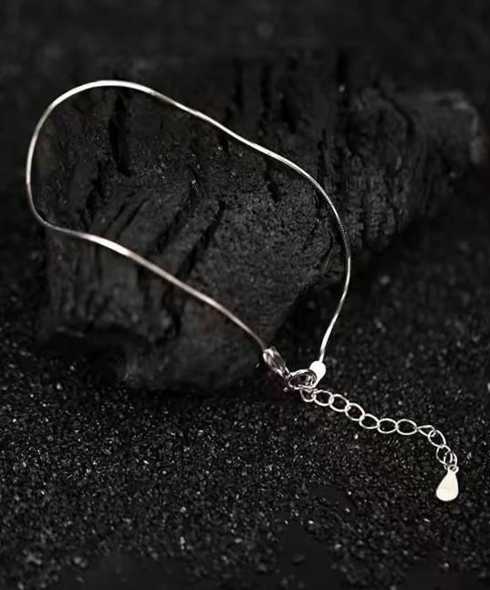 Silken Silver | Fine Sterling Silver Snake Chain Bracelet - LOVELY ROBIN