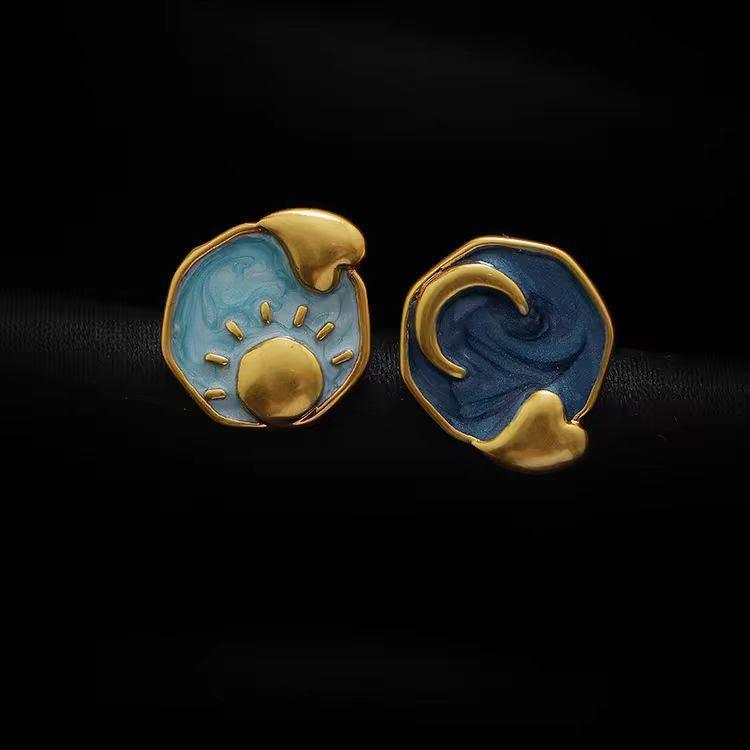Sun & Moon Twilight Earrings - LOVELY ROBIN