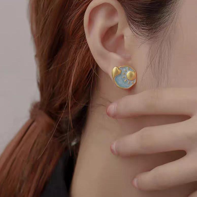 Sun & Moon Twilight Earrings - LOVELY ROBIN