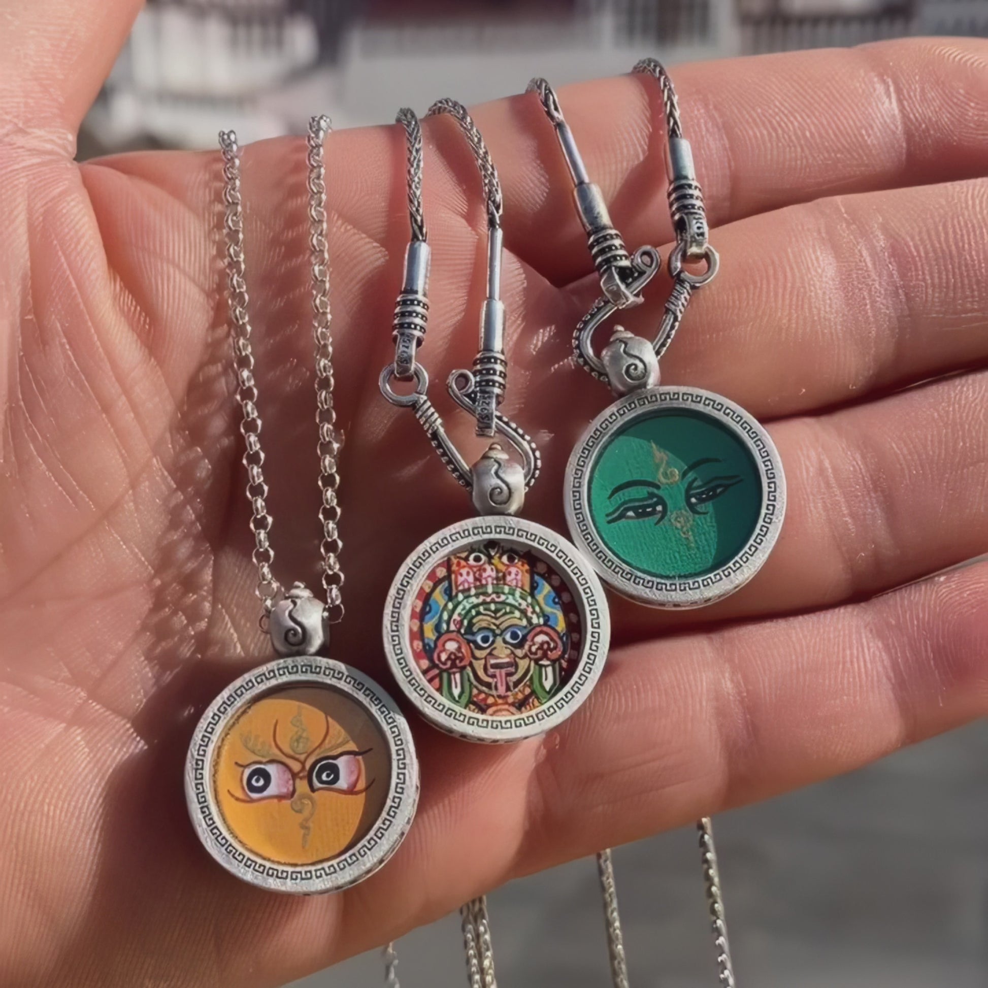 Tibetan Spirit-Thangka Guardian Necklace