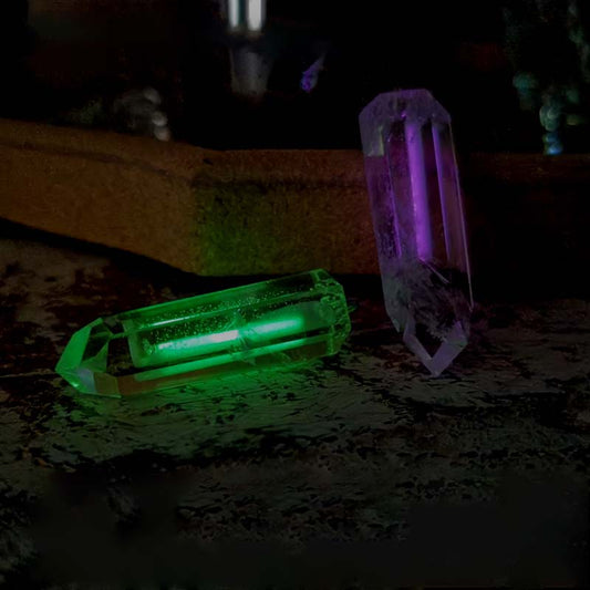 Handcrafted Natural Crystal Tritium Pendant Necklace