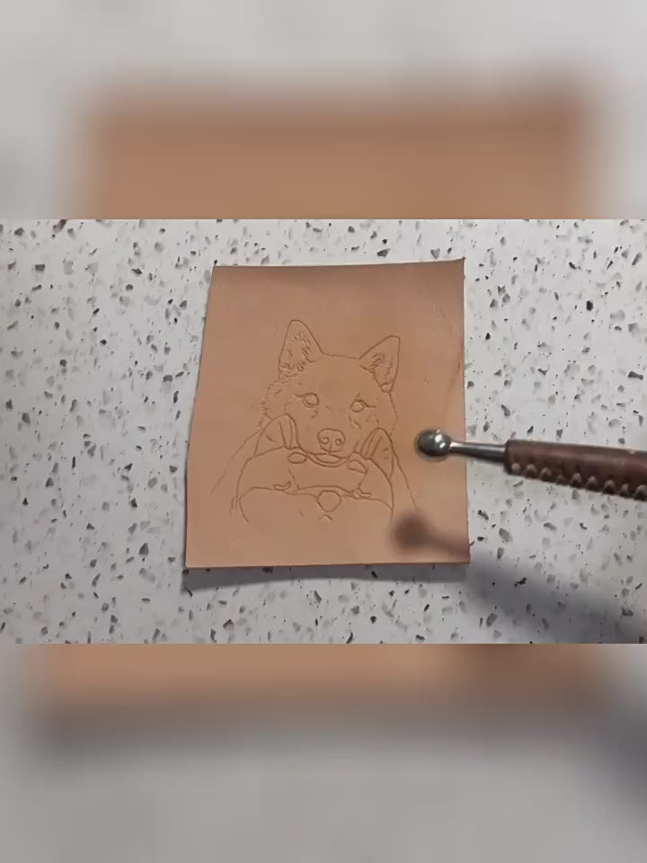 Custom 3D Leather Pet Memorial Keychain / Brooch