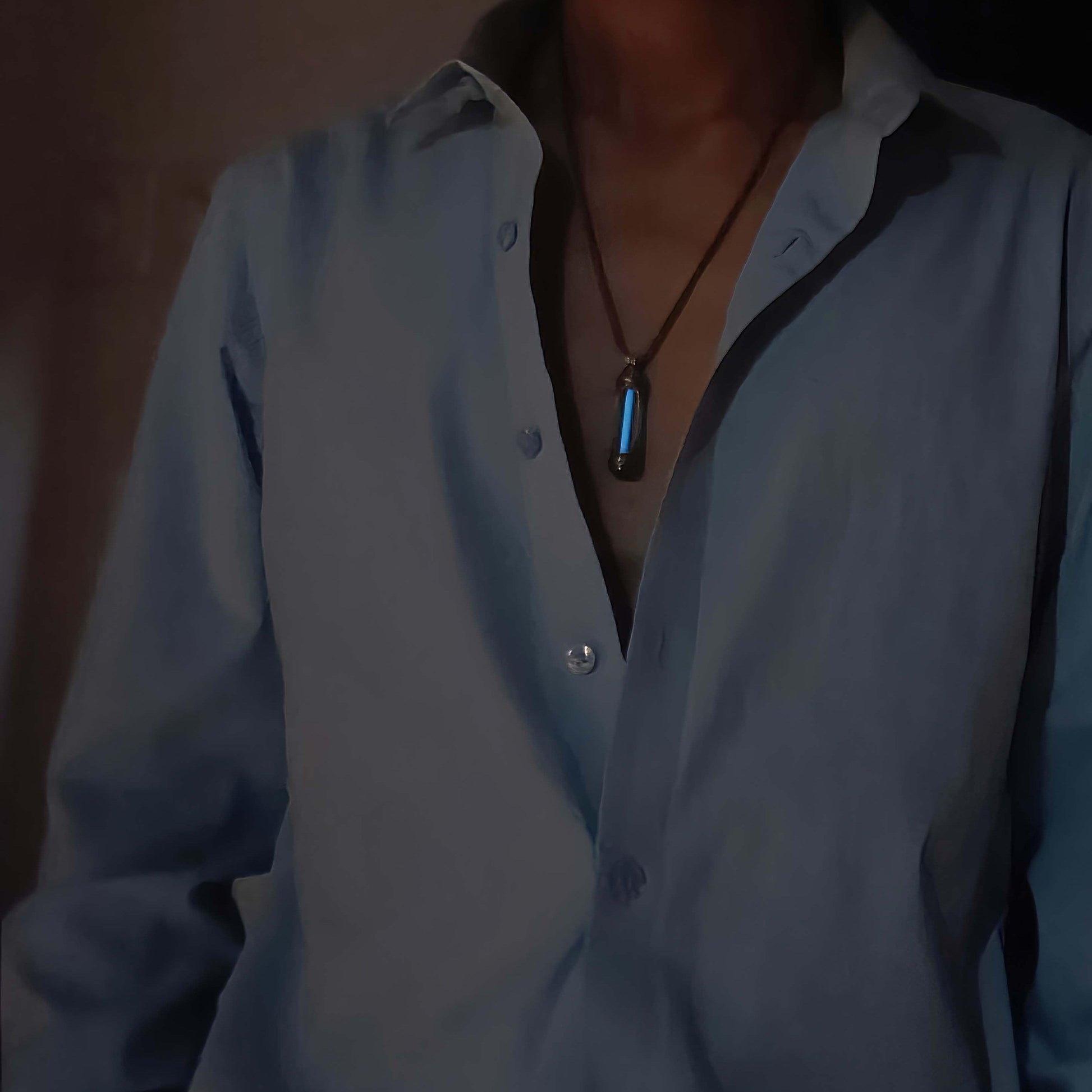 Eternal Glow Tritium Pendant Sterling Silver Necklace - LOVELY ROBIN