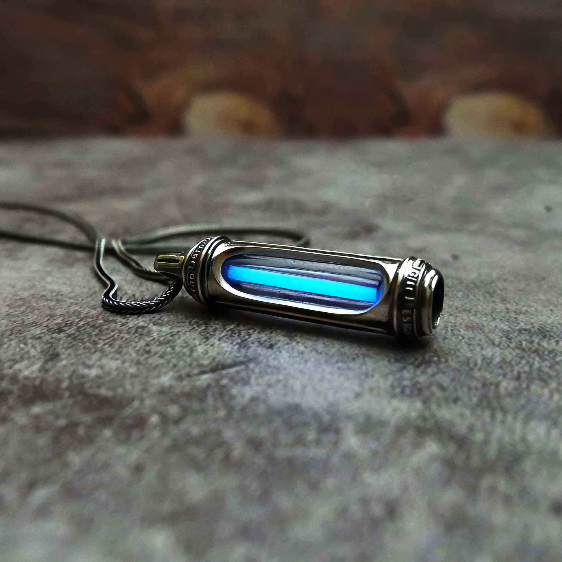 Eternal Glow Tritium Pendant Sterling Silver Necklace - LOVELY ROBIN