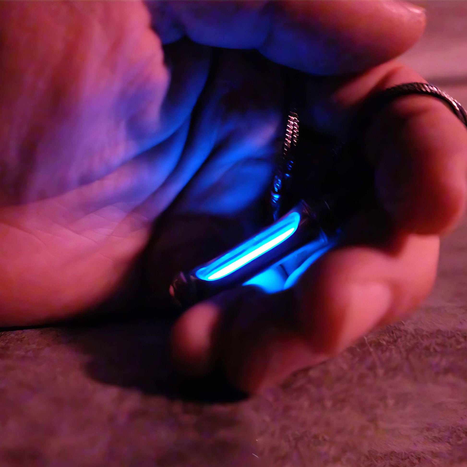 Eternal Glow Tritium Pendant Sterling Silver Necklace - LOVELY ROBIN