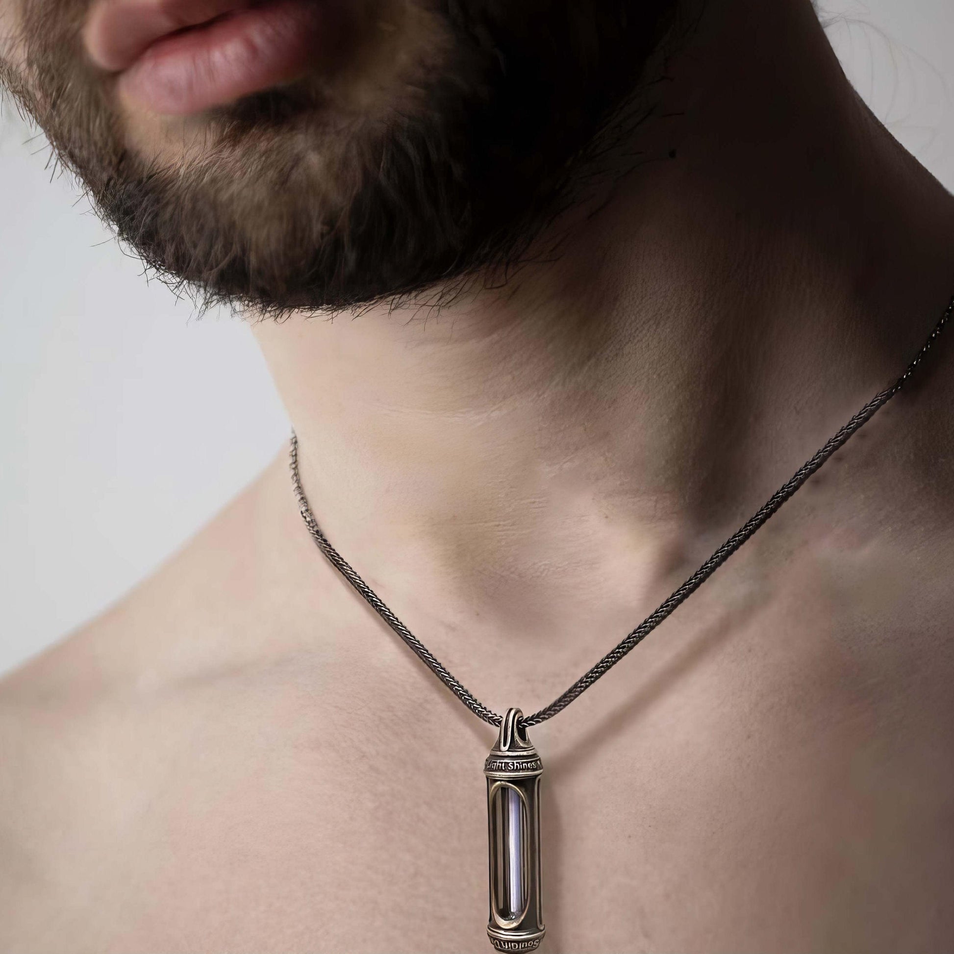 Eternal Glow Tritium Pendant Sterling Silver Necklace - LOVELY ROBIN